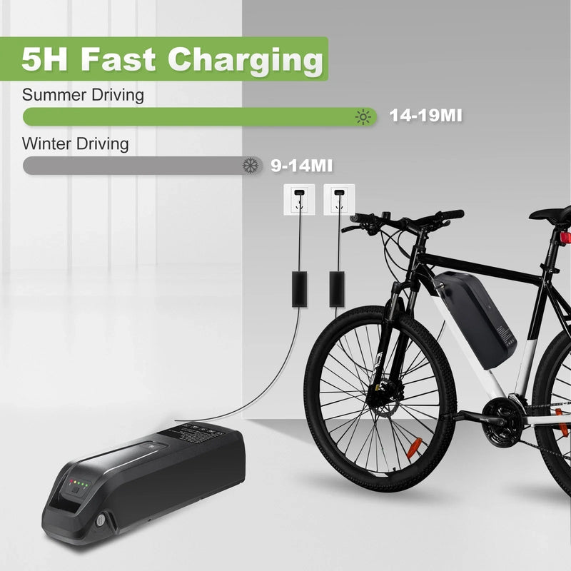 36V 48V 15Ah 20Ah Hailong Li-ion EBike Battery for 1000W 750W 500W Motor, 18650 Pack,Long Range Bicycle Battery,Fast Shipping