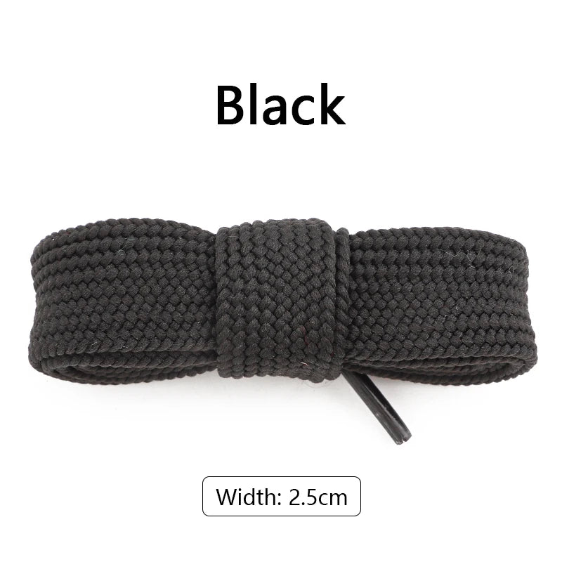 New 1Pair 100/120/140/160CM 2.5cm Wider Laces for Shoes New Sneakers Flat Shoelaces Fashion Rope Shoelace Shoes Accessories