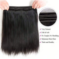 12A Brazilian Long Straight Hair 1/3/4 Bundle Deals Unprocessed Virgin Human Hair Bundles Bone Straight Natural Black Color 10-38 Inches