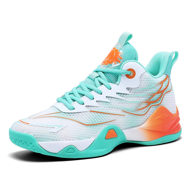 Men's Basketball Shoes Anti-slip Durable Comfortable Breathable Sports Sneakers for Students Practical Court Shoes