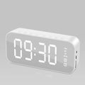 Large LED Screen LED Mirror Screen Alarm Clock Portable Dual Alarm Digital Clock Smart Digital Display FM Radio Clock Student