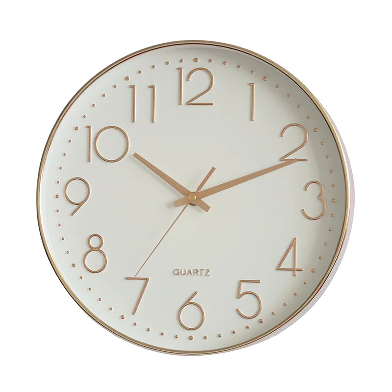 12 Inches Wall Clock Modern Design Nordic Wood Living Room Silent Clock Mechanism Bedroom Kitchen Office Brief Clocks Mechanism