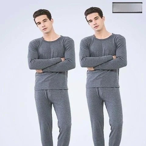 Thickened Fleece Warm Underwear Set for Men And Women Seamless Cotton Wool Shirt Large Size Winter Thermal Autumn Clothes