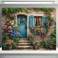 Garden Flower Windows Backdrops Indoor Floral Window Adult Birthday Party Decor Background Photography Studio Supplies Banner