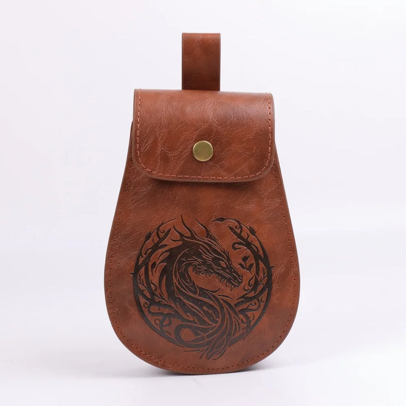 Light brown vintage costume accessories belt bag unisex bag belt Halloween role play accessories