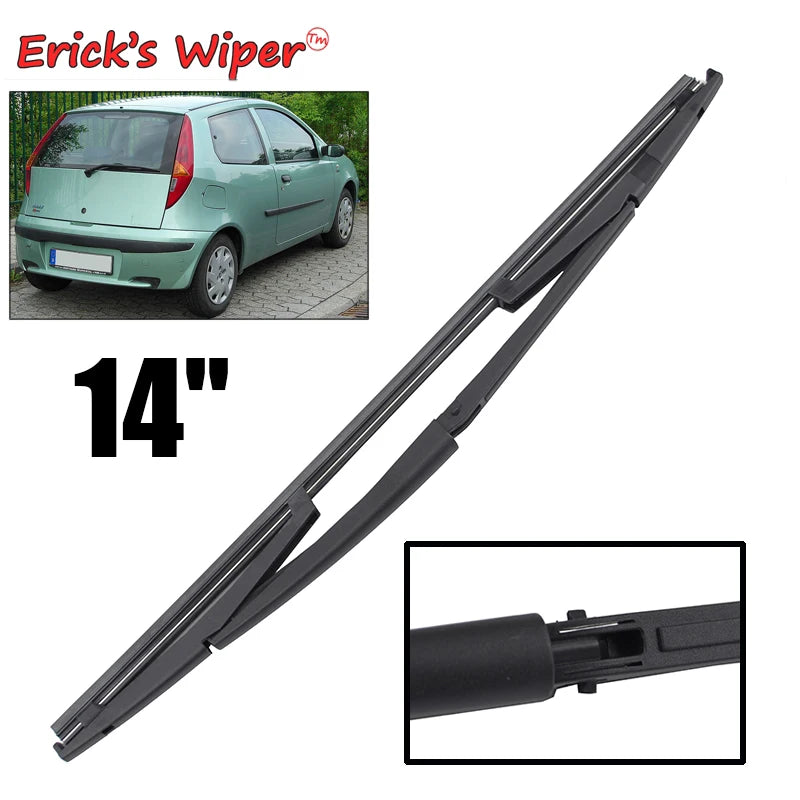 Erick's Wiper 14" Rear Wiper Blade For Fiat Punto 188 1999 - 2010 Windshield Windscreen Clean Tailgate Window Car Rain Brush