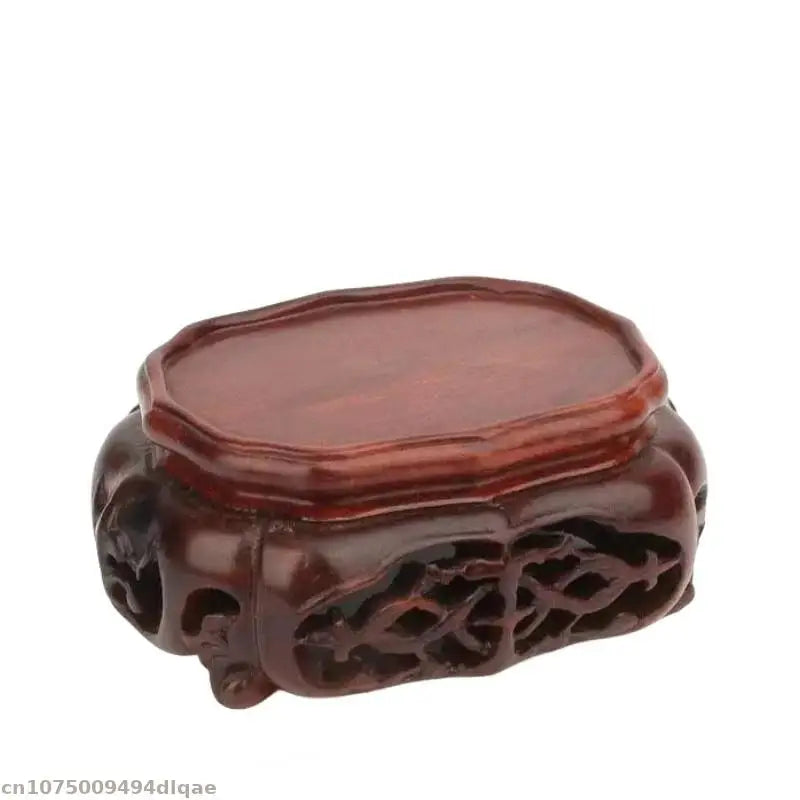 Redwood Miniature Model Sculpture Decoration Pedestal Flowerpot Plant Decoration Base Flowerpot Vase Display Base