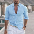 Summer Trend Men's Long-Sleeved Shirt - Casual Breathable | SAMAG
