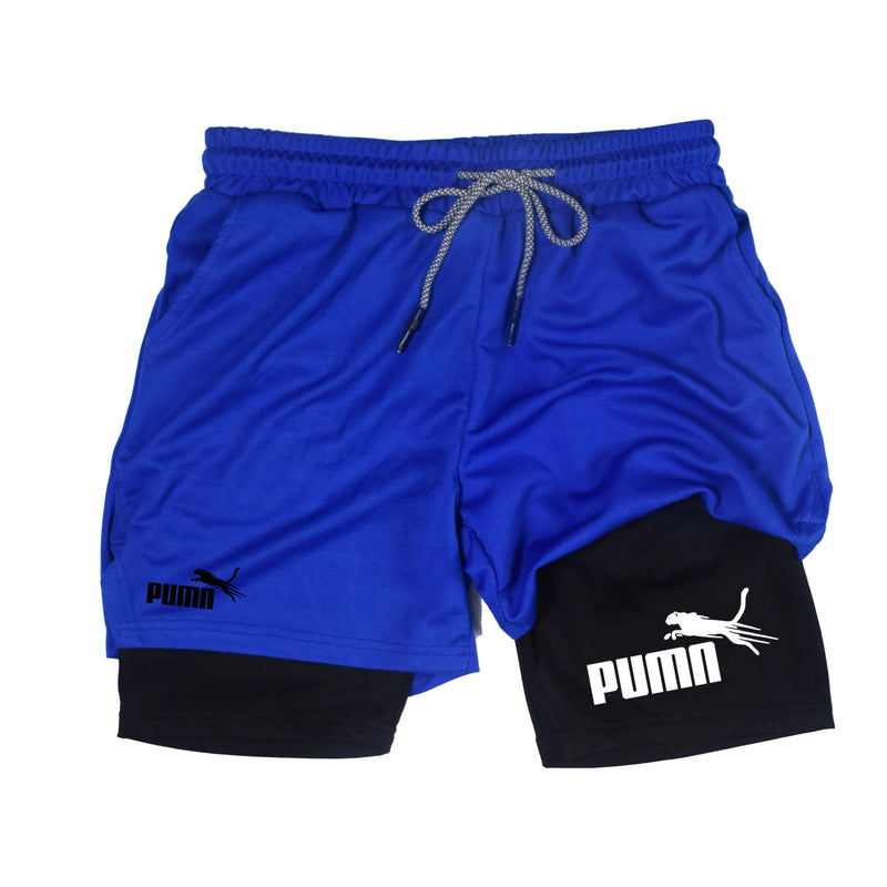 Summer Breathable Two-in-one Double-layer Shorts Men's | SAMAG