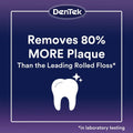 DenTek Plaque Control Floss Picks, X-Shaped Cross Flosser Dental Flossers, Easy Reach Teeth Cleaning, Plaque Removal, Oral Care, 75 Count (Pack of 1)