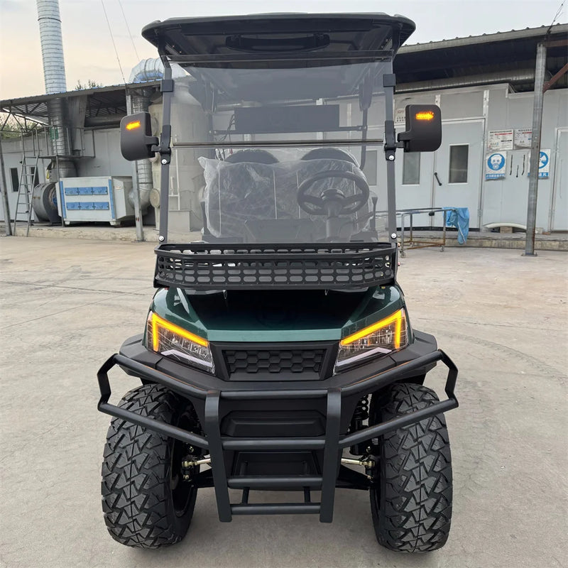 4 Wheel New Design Street Legal 4 Seater 72V Lithium Battery Golf Carts New Arrival Golf Carts 5KW AC Motor Electric Golf Carts