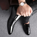 Men's Formal Shoes Official Business Social Shoe Male Leather Casual Office Low Price Elegant and Classic Italian 2025 Style 39