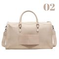 NamcheBarwa Large Travel Bag Pu Leather Golf Boston Bag Shoulder Handbag Leisure Sports Fitness Suitcase Weekender Duffle Bag