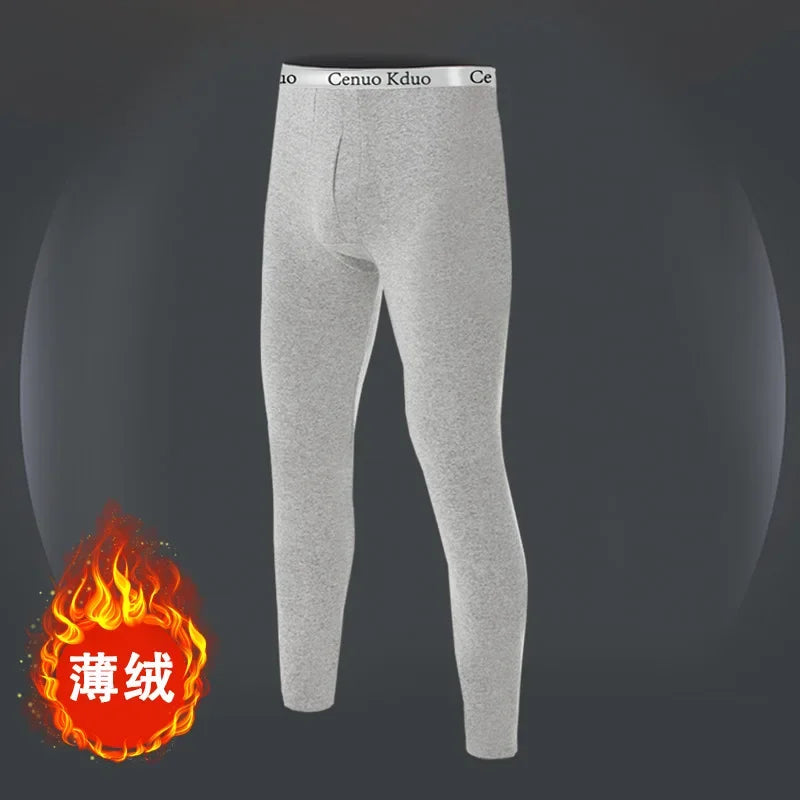 Men Long Johns Thermal Skin-Friendly Underwear Winter Warm Long Pants Male Soft Elastic Large Size Leggings Comfortable Tights
