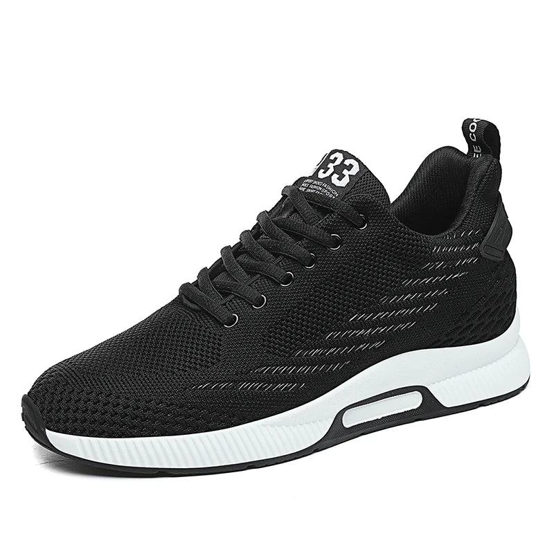 New Sneakers Man Elevator Shoes Height Increase Shoes for Men Insoles 8CM Mesh Breathable Sports Heightening Footwear Tall Shoes