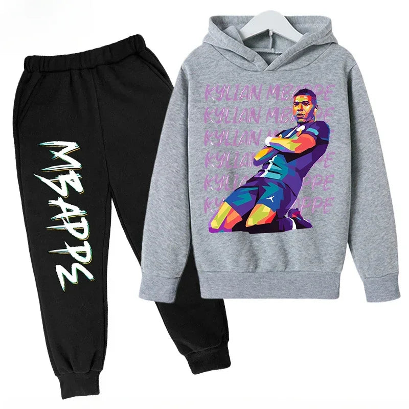 Autumn Mbappé Printed Children's Hoodie Suit Sweatshirt | SAMAG