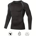 Men's fitness suit, sports breathable training quick drying underwear suit, compression comfort warm suit