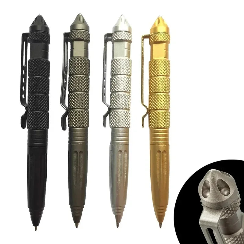 Multi Functional Tactical Pen Outdoor Self-defense B2 Tungsten Steel Head Emergency Glass Breaker Protection Survival EDC Pen