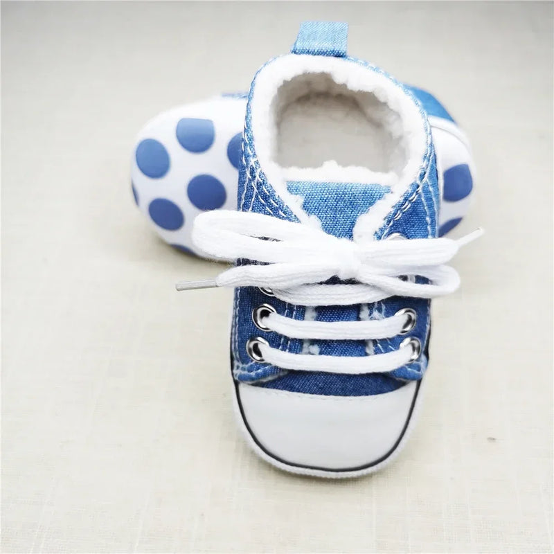 Print Canvas Baby Sports Sneakers For Newborn Baby Boys Girls First Walkers Shoes Infant Toddler Soft Sole Baby Shoes