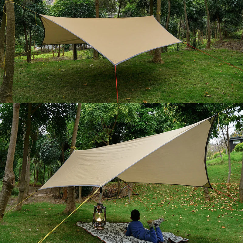 Lightweight 3x4M Hexagonal Camping Tarp Waterproof Awning - View 2 | SAMAG
