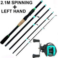 Lure Fishing Rod Combo 1.8/2.1m Carbon Spin/Cast Travel - View 13 | SAMAG