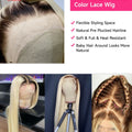 13x6 Lace Frontal Wig 1B 613 Ombre Blonde Full Lace Human Hair Wig Dark Roots Pre Plucked  Lace Front Human Hair Wigs for Women