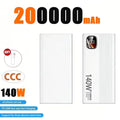 Lenovo 500000mAh 140W CCC Large Capacity Power Bank Portable Super Fast Charging Powerbank External Battery Charger
