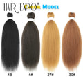 3PCS Vixen Bundles Crochet Hair 26Inch Synthetic Pre-stretched Braids Hair Extensions Kanekalon Yaki Straight Pony Hair Bundles