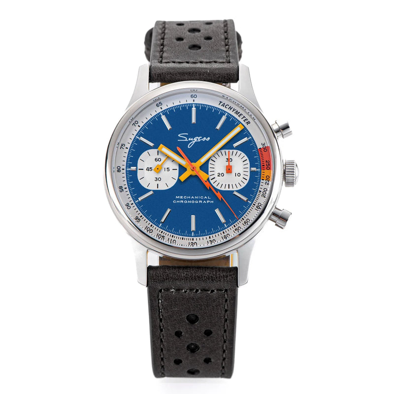 Sugess Pilot Watch ST19 Origin Movement Swanneck Wristwatch Mechanical Chronograph Sappire Crystal - Visuel 7 | SAMAG