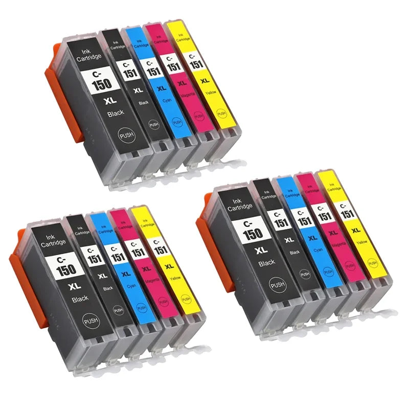 DAT PGI 150 CLI 151 Ink Cartridge For canon PIXMA IP7210 MG5410 MG5510 MG6410 MG6610 MG5610 MX921 MX721 IX6810 PGI150 CLI151