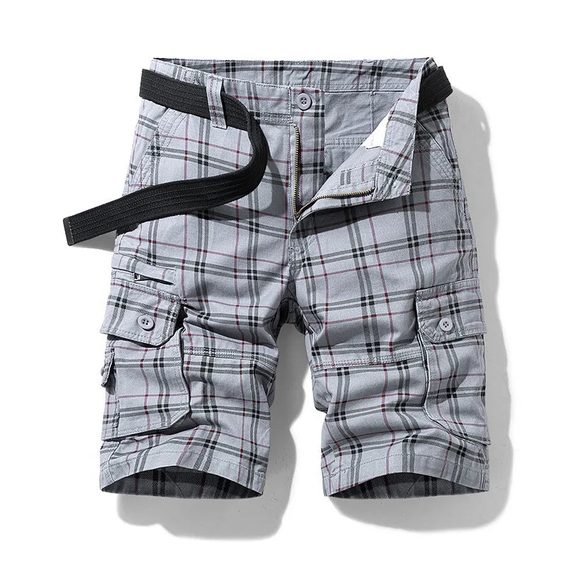 New Summer Men Thin Cotton 100% Cargo Shorts Jogger Pants | SAMAG