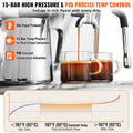 Espresso Machine with Grinder 15 Bar Semi Automatic Espresso Coffee Maker