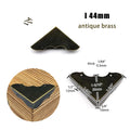 12pcs Decor Corner Protector Cover for Jewelry Chest Wine Gift Box Wooden Case Suitcase Antique Brass Bronze Golden Silver DIY