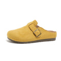 Women's Retro Slippers, Women's One-Heel Sandals, Buttoned Loafers in Korean Style, Mule Shoes, Fashionable Outdoor Slippers