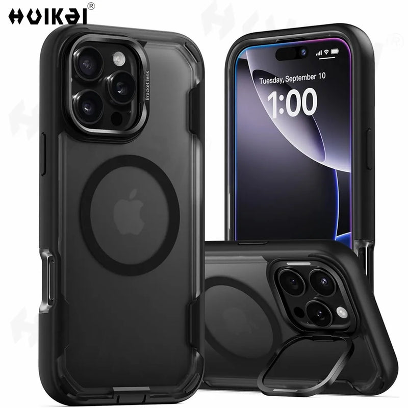 Case For iPhone 17 Pro Max 16 Pro 15 Pro Max 14 13 12 Magsafe Magnetic Camera Protective Full Body Shockproof Protective Covers