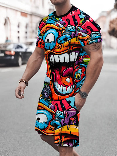 The summer new men's suit is made of 3D printed outdoor street fabric which is comfortable soft and lightweight | SAMAG