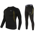 Winter Thick Warm Thermal Underwear Sets Men Compression Fleece Sweat Quick Drying Thermo Long Johns Military Army Clothing