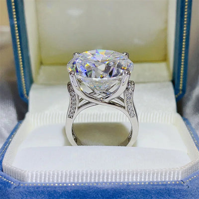 Fashion Moissanite PT950 Platinum 20 Carat Luxury Four - Claw Ring for Women, noble and gorgeous jewelry for daily | SAMAG
