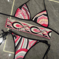 Women's Scarf Swimsuits with Letter Signature Logo Lady | SAMAG