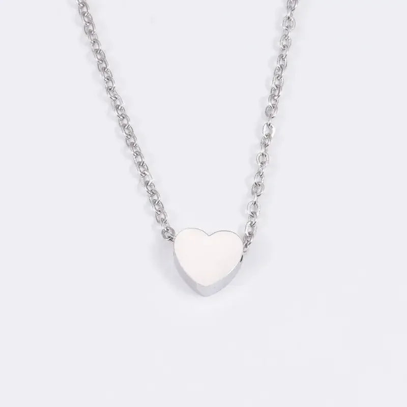 K Gold Plated Heart Necklace |Silver Plated Necklace Cute Dainty Love Pendant Necklaces for Women Gift for Girls Gift for Women