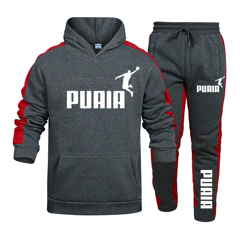 Men's hooded sweatshirt + sports pants set for autumn | SAMAG