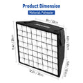 NEEWER 12.2"x11.4" Foldable Softbox Diffuser with Grid and Bag for NL660/SNL660/RGB660/RGB660 Pro/RGB660 PRO II LED Video Light