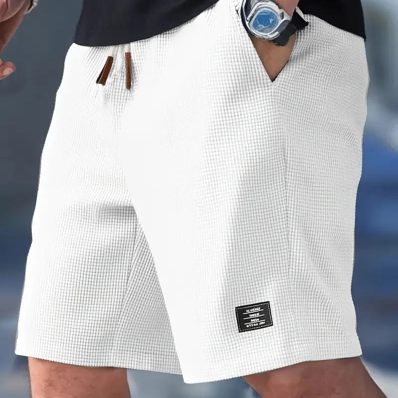 Summer Men's Waffle Texture Casual Sports Beach Shorts | SAMAG