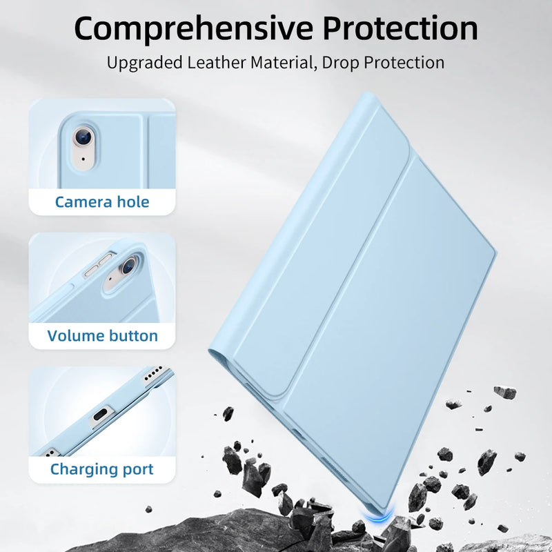 Tablets Keyboard Case For iPad 10th 11th A16 Generation Air 11 2025 Air 4 5 10.2 9/8/7th 10.5 9.7 Pro 12.9 13 11 Mini 6 7 Cover