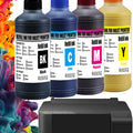 Dye ink Refill kit 500ML For Epson HP 301 302 304 305Xl Canon 40 41 445 446 Brother Lexmark Samsung Dell Inkjet Printer