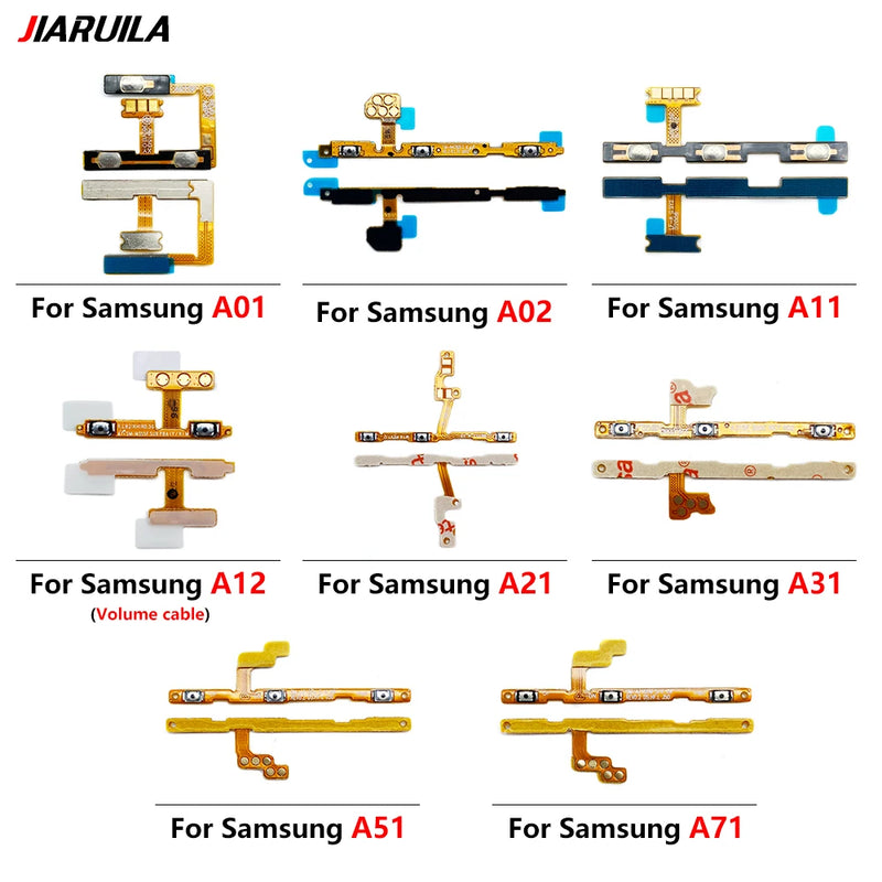 NEW Tested Volume Side Button Power Switch On Off Button Flex Cable For Samsung A01 A02 A11 A12 A21 A31 A41 A51 A71