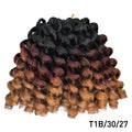 Ombre Braiding Hair Jumpy Wand Curl Crochet Braids Synthetic Crochet Hair Extension for Black Women Jamaican Bounce Curly Hair