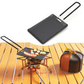 Outdoor Mini Portable Grill Pan Camping Frying Pan BBQ Baking Dishes Pans Camping Cookware Barbecue Tools Camping Accessories