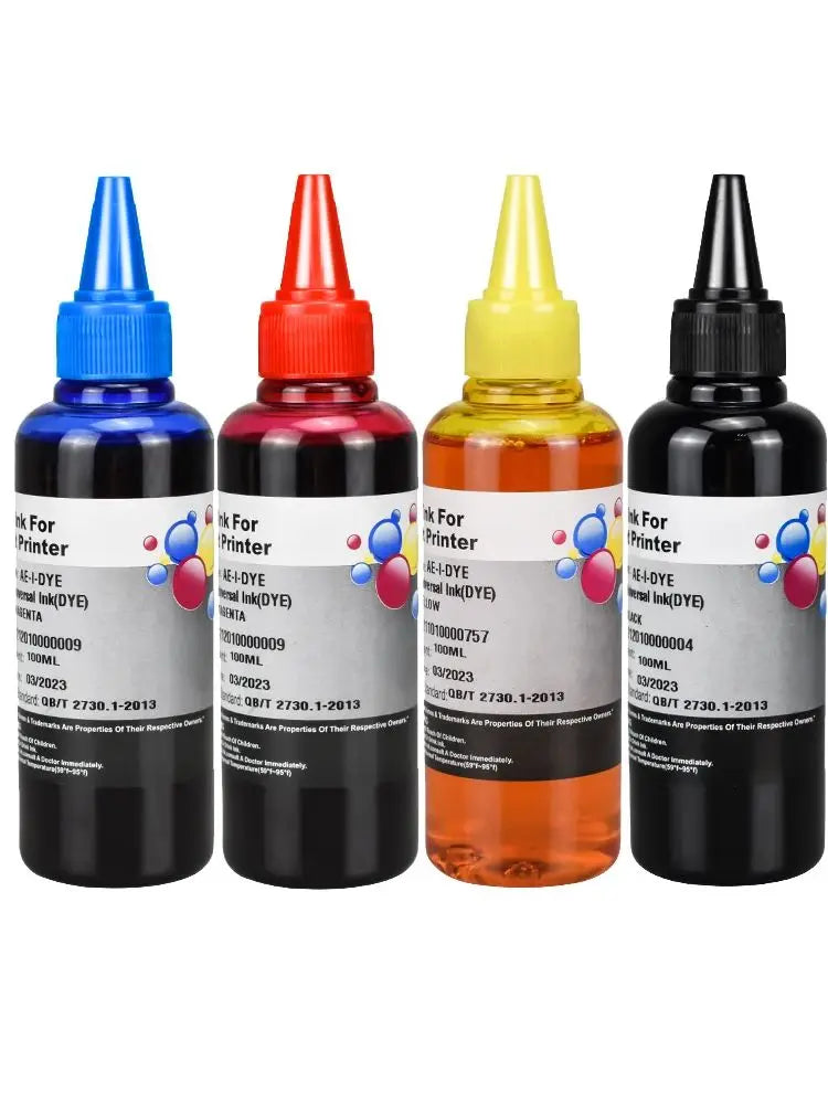100 mL Universal Printer Ink Refill Kit Compatible for HP Canon Epson Brother Ink Cartridges 604 603 304 302 664 305 545