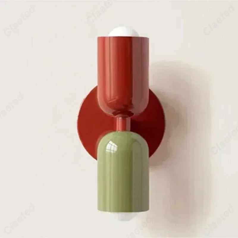 LED Creative Cream Wind Double Headed E27 Hotel Restaurant Wall Light Indoor Home Bedroom Bedlight Living Room Corridor Lighting